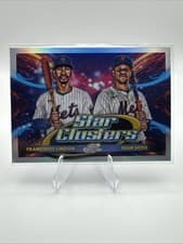 2025 Topps Cosmic Chrome Star Clusters Juan Soto/Francisco Lindor #DSC-3 card