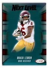 2026 SAGE Football Base Set Makai Lemon #110 card