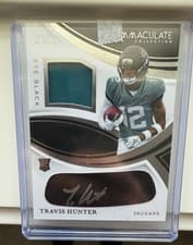 2025 Panini Immaculate Immaculate Numbers Memorabilia Travis Hunter #2 card