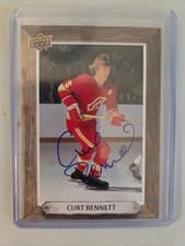 2024-25 Upper Deck Engrained Icons Beehive Portrait Signatures Curt Bennett #BH-BE card