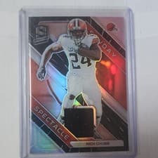 Nick Chubb 2021 Panini Spectra Sunday Spectacle card