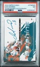 2024 Panini Impeccable Impeccable Team Names Autographs Dan Marino #1 card