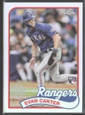 2024 Topps Chrome 1989 Topps Baseball Chrome Layer Variations Evan Carter #89BCL-13 card