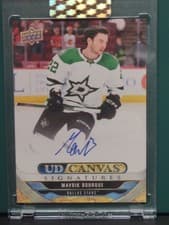 2024-25 Upper Deck Clear Cut Canvas Signatures Mavrik Bourque #CS-MB card