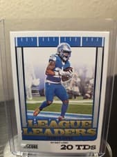 Jahmyr Gibbs 2025 Panini Score League Leaders card