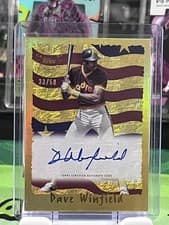 2025 Topps Archives 1995 Topps Cyberstats Autographs Dave Winfield #95CA-DW card