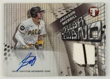 2025 Topps Pristine Popular Demand Autograph Relics Jackson Merrill #PPDAR-JM card