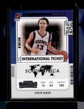 Steve Nash 2021 Panini Contenders International Ticket card