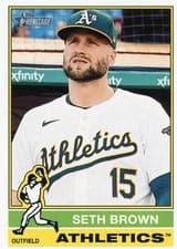 2025 Topps Heritage Base Set Seth Brown #292 card
