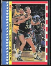 1987 Fleer Sticker Larry Bird #4