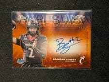 2025 Bowman University Chrome Campus Visit Autographs Brendan Sorsby #CVA-BS card