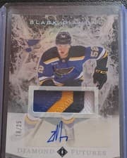 2024-25 Upper Deck Black Diamond Diamond Futures Autograph Parallel Zach Dean #BDF-ZD card
