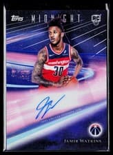 2025-26 Topps Midnight Rookie Horizon Signatures Jamir Watkins #RHS-JW card