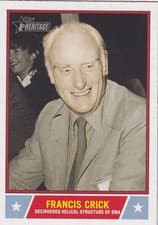 Francis Crick 2025 Topps Heritage Notable Americans card
