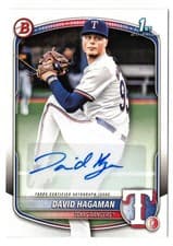2025 Bowman Prospects Autographs David Hagaman #BPA-DH card