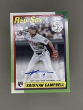 2025 Topps Update 1990 Topps Baseball Autographs Kristian Campbell #90AU-KC card