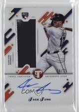 Jace Jung 2025 Topps Pristine Rookie Jumbo Autograph Relics card