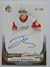 2024-25 SP Authentic Curated Signatures Jonatan Berggren #SPC-JB card