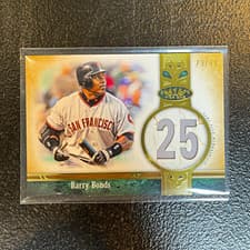 Barry Bonds 2026 Topps Tier One Jersey Number Relics card