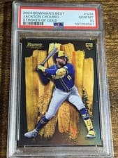 2024 Bowman's Best Strokes of Gold Jackson Chourio #SG-4 card