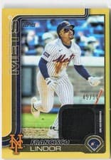 Francisco Lindor 2025 Topps Real One Relics card