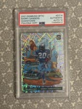 Barry Sanders 2021 Panini Donruss Optic Downtown card