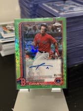 2025 Topps Chrome Logofractor Edition Rookie Autographs Kristian Campbell #RA-KC card
