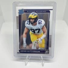 Aidan Hutchinson 2022 Panini Chronicles Draft Picks Donruss Optic Rated Rookie card