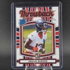 2025 Donruss Rated Rookie Throwback Jahdae Barron #24 card