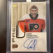 2024-25 Upper Deck Premier Acetate Auto Patch Rookies Ivan Fedotov #AR-IF card