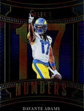2025 Panini Select Select Numbers Davante Adams #12 card