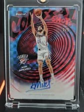 2025-26 Finest Colossal Shots Autographs Ajay Mitchell #CS-AM card