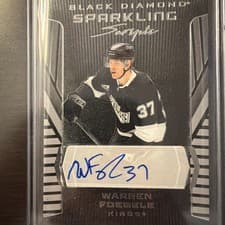 2025-26 Upper Deck Black Diamond Sparkling Scripts Warren Foegele #SS-WF card