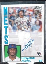 2025 Topps Archives Fan Favorite Autographs 1984 Luisangel Acuña #84FFA-LA card