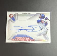 2025 Topps Pristine Personal Endorsements Autographs Sammy Sosa #PPEA-SS card
