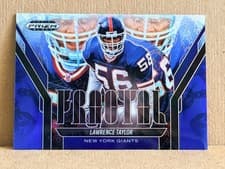 2025 Panini Prizm Black Fractal Lawrence Taylor #8 card