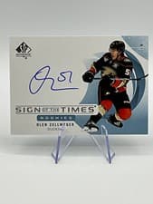 Olen Zellweger 2024-25 SP Authentic Sign of the Times Rookies card