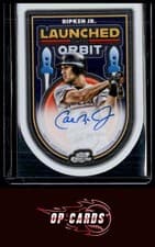 2025 Topps Cosmic Chrome Launched Into Orbit Autographs Cal Ripken Jr. #LIOA-CR card