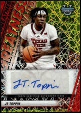 2025-26 Bowman University Best Greatness Awaits Autographs JT Toppin #GA-JT card