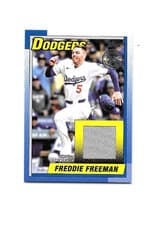 2025 Topps Update 1990 Topps Baseball Relics Freddie Freeman #90RU-FF card