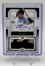 2025 Topps Definitive Collection Rookie Patch Autograph Trey Sweeney #DRPA-TSW