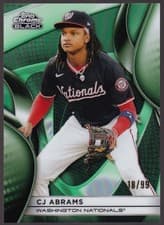 2025 Topps Chrome Black Base Set CJ Abrams #137 card