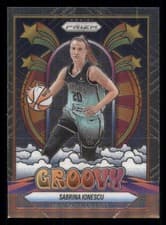 2025 Panini Prizm WNBA Groovy Sabrina Ionescu #9 card