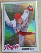 Shohei Ohtani 2021 Topps Chrome 70 Years of Baseball card
