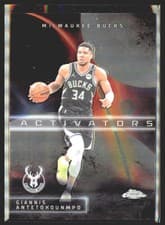 Giannis Antetokounmpo 2025 Topps Chrome Activators card