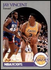 Jay Vincent 1990-91 Hoops Base Set card