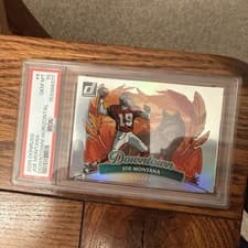 Joe Montana 2025 Donruss Downtown! Horizontal card
