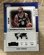 Tony Parker 2021 Panini Contenders International Ticket card