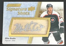 2024-25 Upper Deck Engrained Icons Signature Shots Manufactured Stick Relics Mike Knuble #SS-MK card