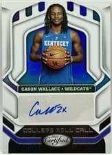 Cason Wallace 2022 Panini Chronicles Draft Picks Certified College Roll Call Autographs card